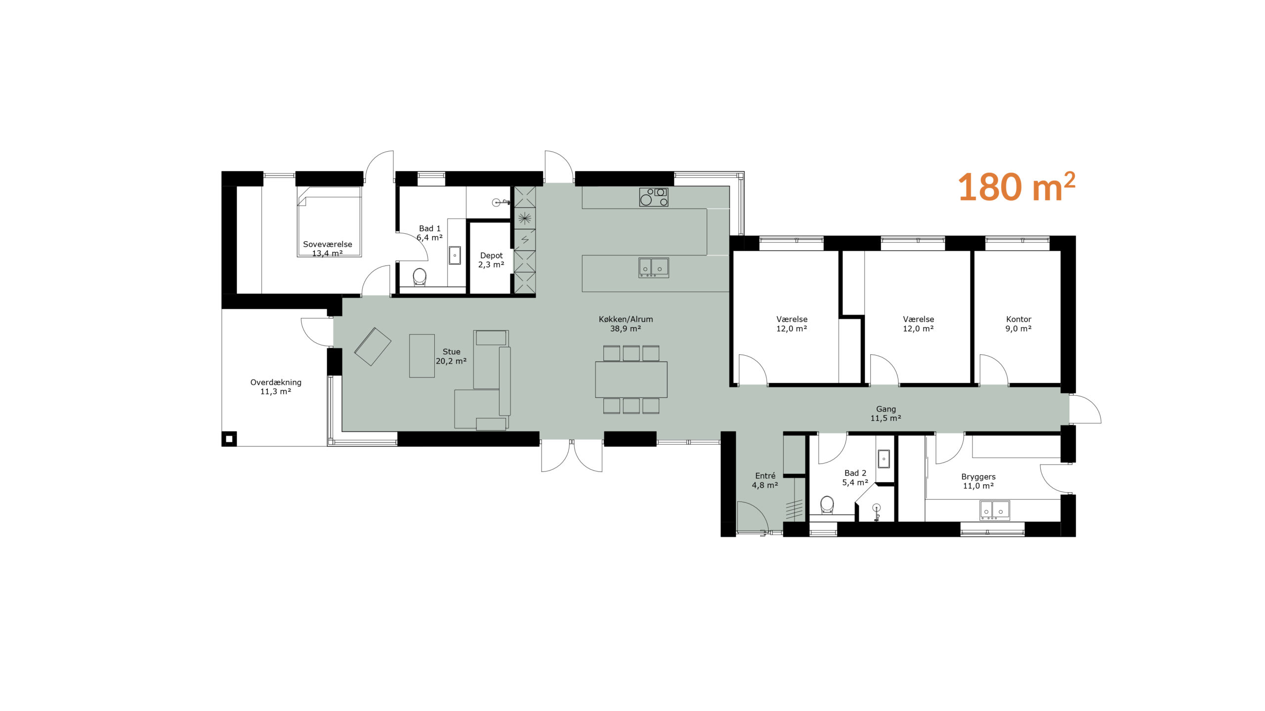 Forskudt Længe 180m2-2