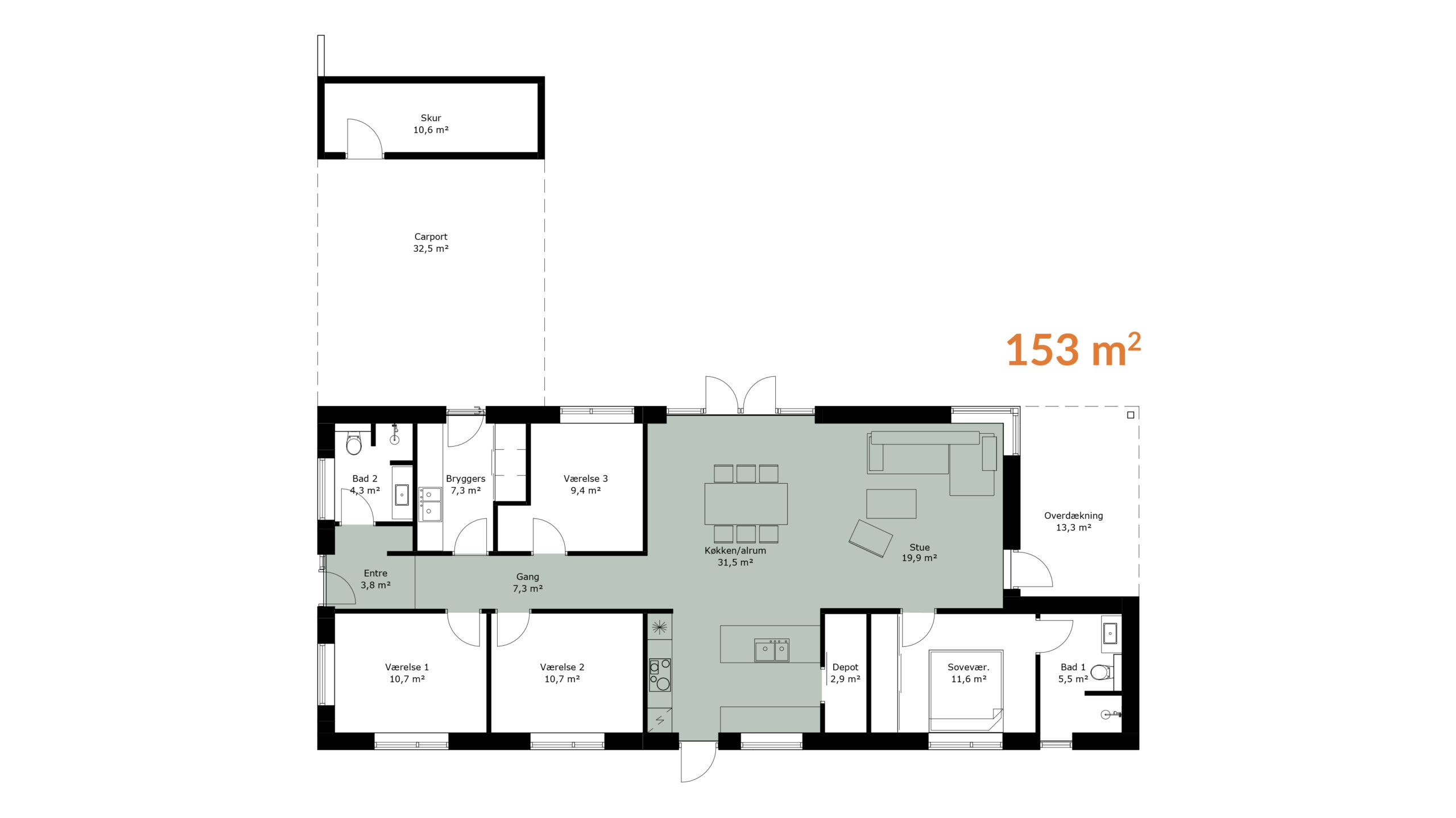Længe 153m2